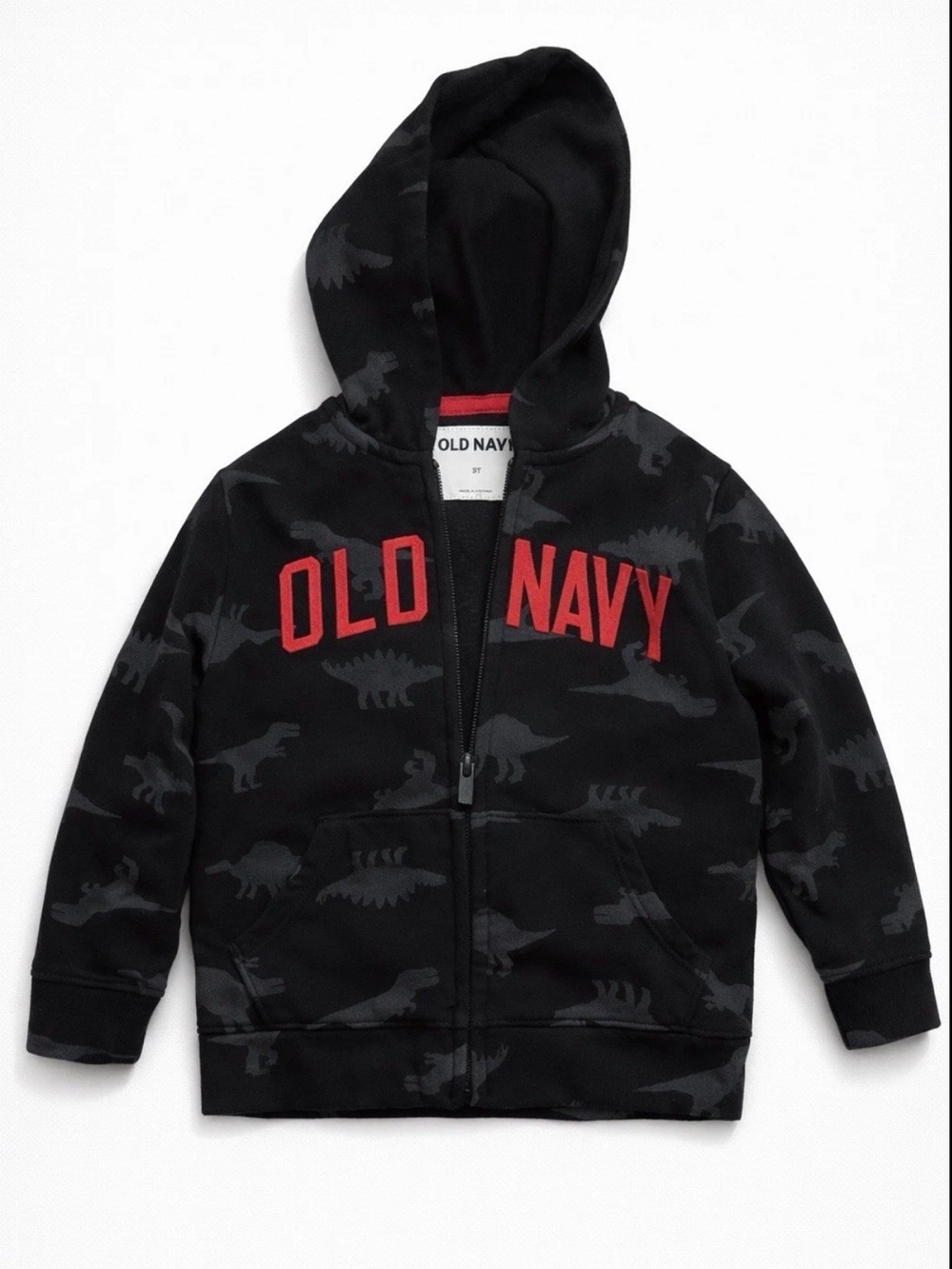 Old Navy Hoodie Boys 3T‎ Dinosaurs Full Zip Sweatshirt Jacket